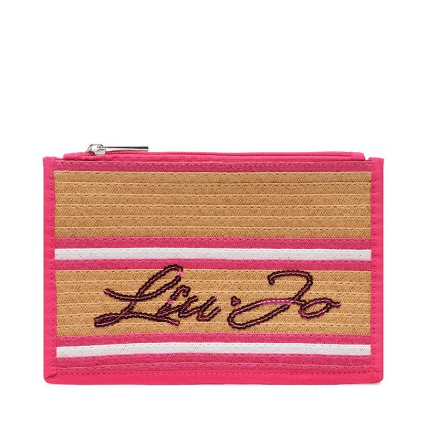 Liu Jo Neseser Liu Jo Pouch Paglia Motivo VA3171 T0300 Naturale/Fuxia 09U22