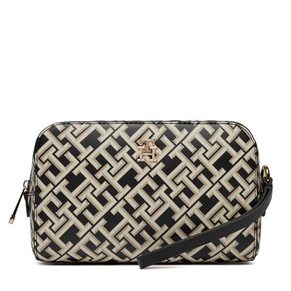 Tommy Hilfiger Neseser Tommy Hilfiger Iconic Tommy Washbag Mono AW0AW15745 Black BDS