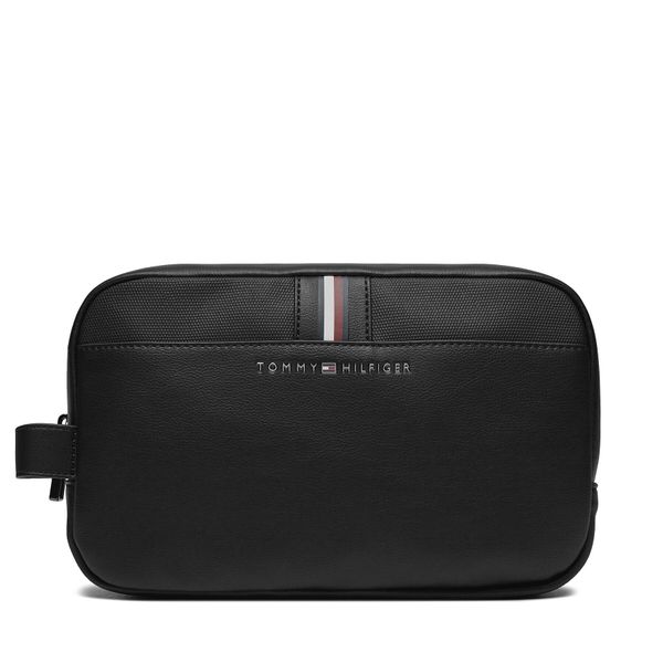 Tommy Hilfiger Neseser Tommy Hilfiger Th Corporate Washbag AM0AM11840 Black BDS