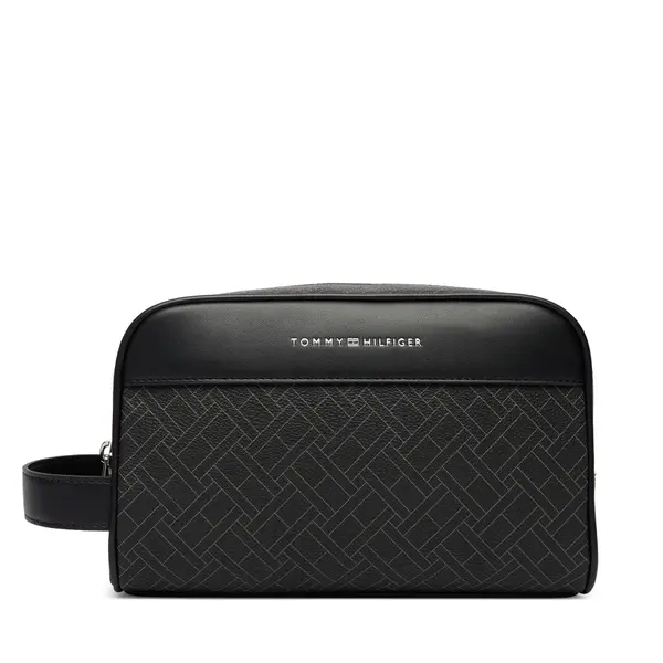 Tommy Hilfiger Neseser Tommy Hilfiger Th Flag Monogram Washbag AM0AM14298 Crna
