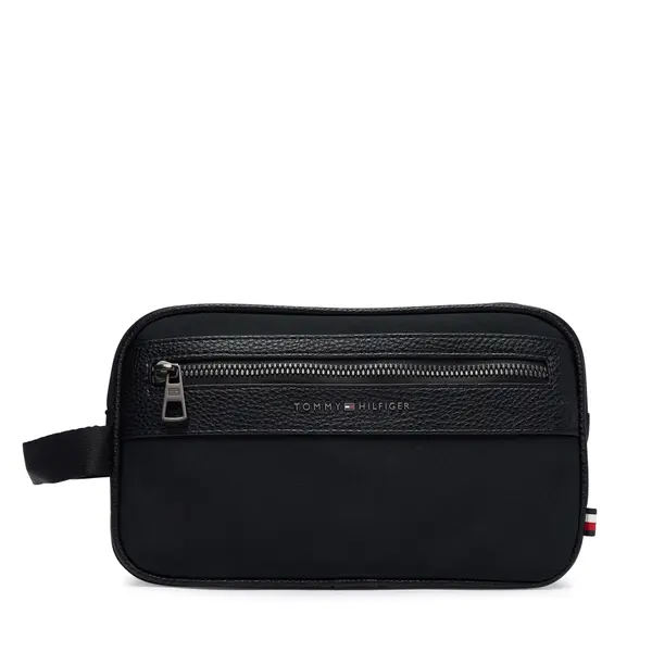 Tommy Hilfiger Neseser Tommy Hilfiger Th Repreve Washbag AM0AM14514 Crna