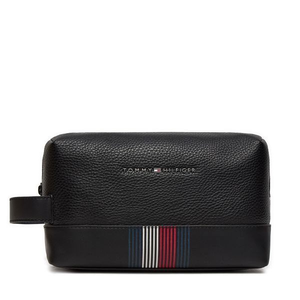 Tommy Hilfiger Neseser Tommy Hilfiger Transit Medium Washbag AM0AM12516 Crna