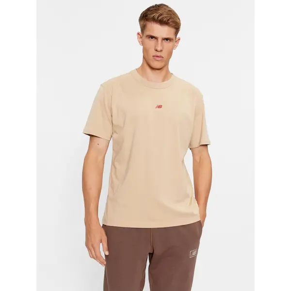New Balance New Balance T-shirt Athletics Remastered Graphic Cotton Jersey Short Sleeve T-shirt MT31504 Smeđa Regular Fit