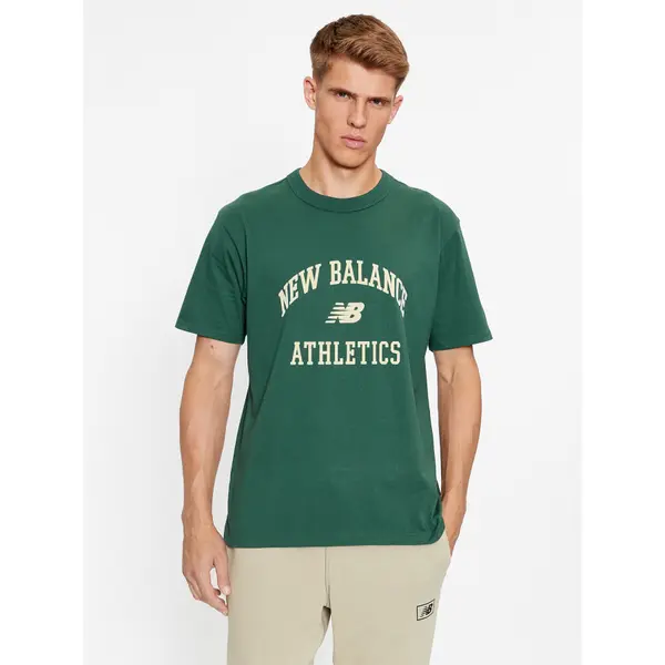New Balance New Balance T-shirt Athletics Varsity Graphic T-Shirt MT33551 Zelena Regular Fit