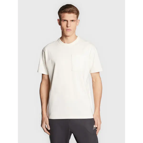 New Balance New Balance T-shirt MT23567 Écru Relaxed Fit