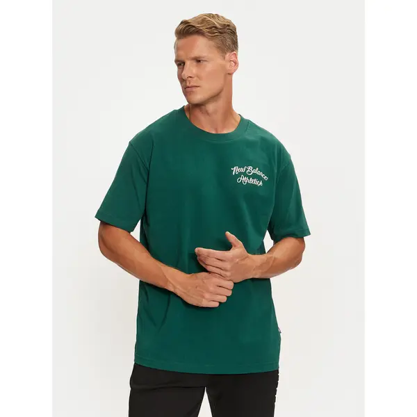 New Balance New Balance T-shirt MT43556 Zelena Regular Fit