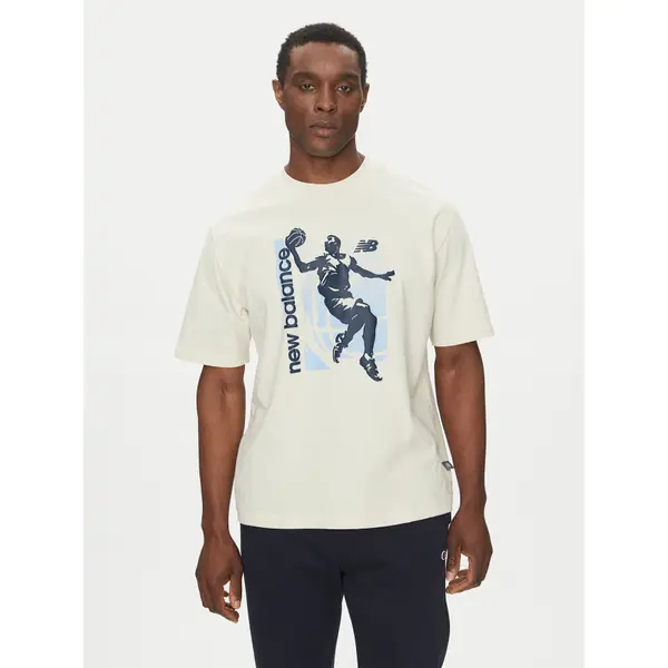 New Balance New Balance T-shirt MT51605 Bež Oversize