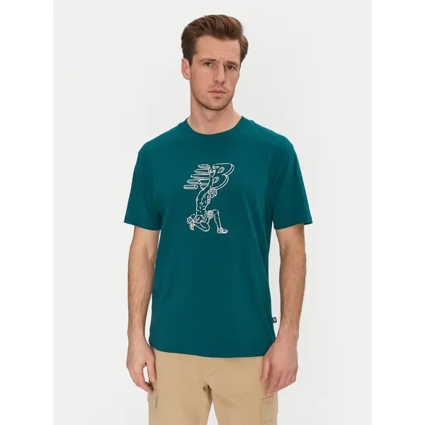 New Balance New Balance T-shirt MT51978 Zelena Relaxed Fit