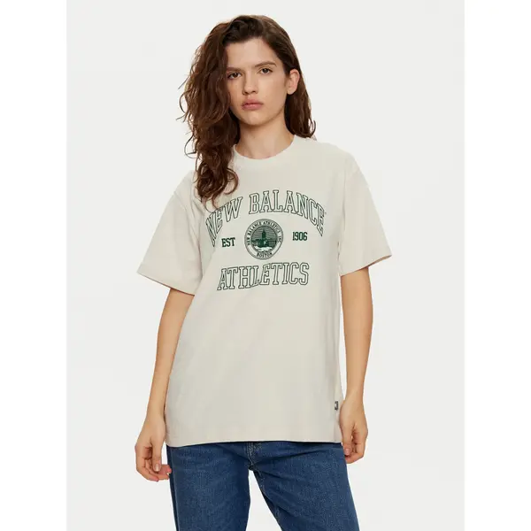 New Balance New Balance T-shirt WT43548 Smeđa Oversize