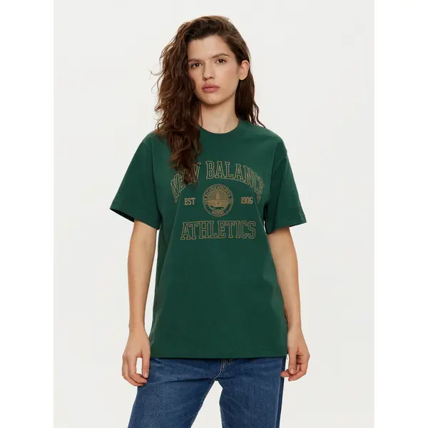 New Balance New Balance T-shirt WT43548 Zelena Oversize