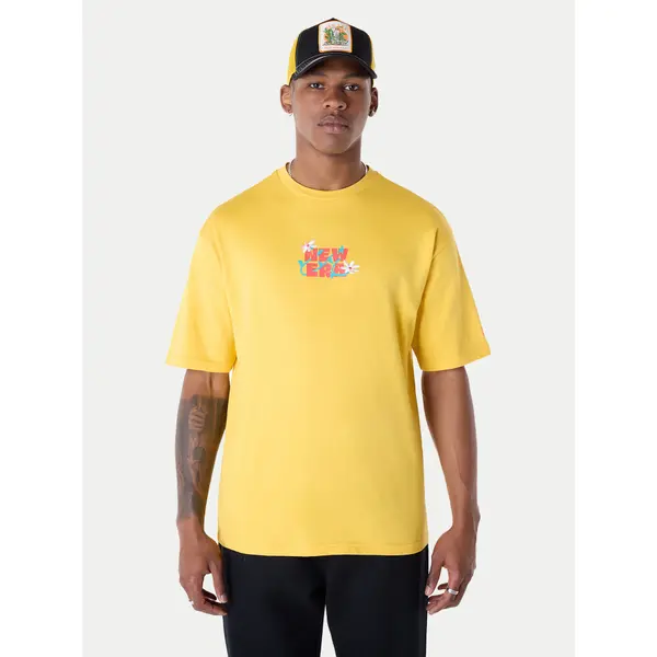 new era New Era T-shirt 60596304 Žuta Regular Fit