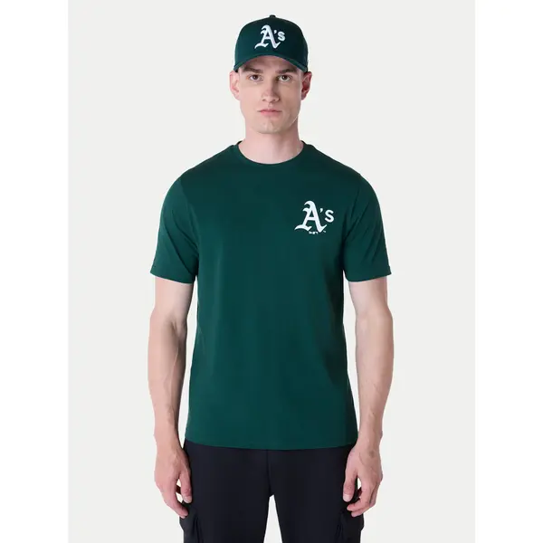 new era New Era T-shirt Oakland Athletics MLB Pennant Graphic 60596214 Zelena Regular Fit