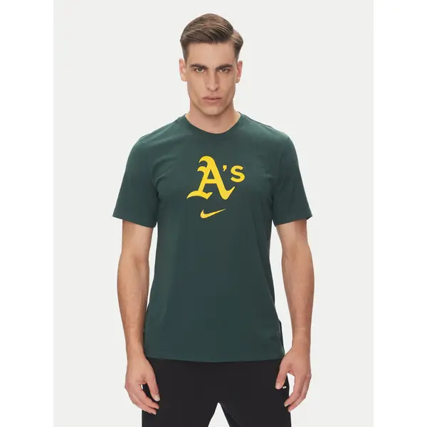 Nike Nike T-shirt 034J-3EY-FZ-L84 Zelena Regular Fit