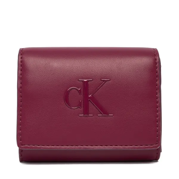 Calvin Klein Novčanik Calvin Klein Bold Ck Medium Bifold LV04F1047G Tamnocrvena