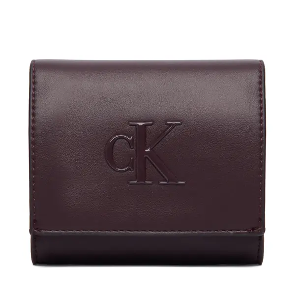 Calvin Klein Novčanik Calvin Klein Bold Ck Medium Bifold LV04F1156G Tamnocrvena