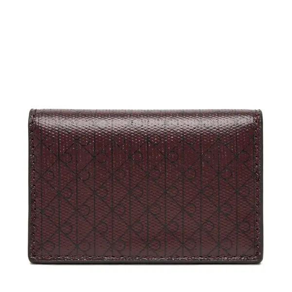 Calvin Klein Novčanik Calvin Klein Emblem Aop Accordion Cardcase LV04F1083G Tamnocrvena