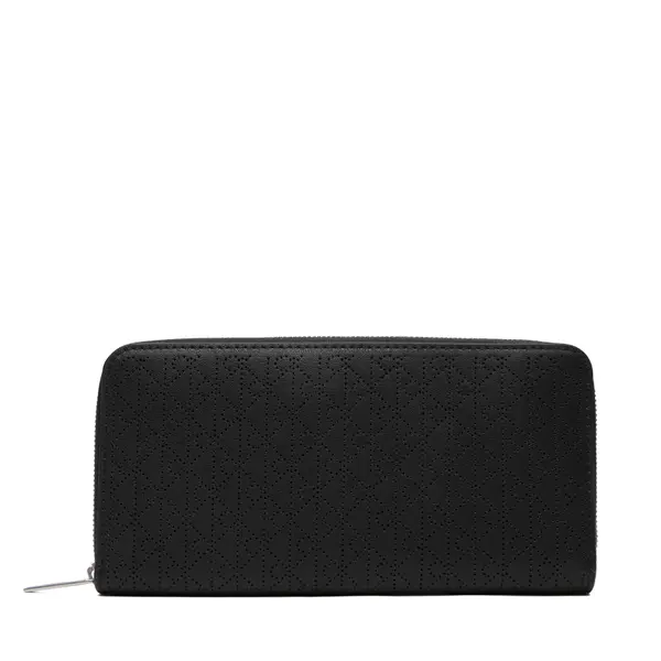 Calvin Klein Novčanik Calvin Klein Emblem Aop Perfor Lg Zip Around LV04F1151G Crna