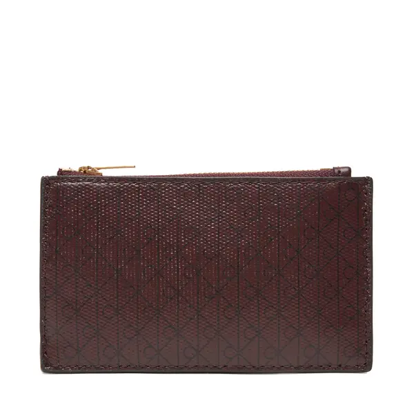 Calvin Klein Novčanik Calvin Klein Emblem Aop Top Zip Cardcase LV04F1084G Smeđa