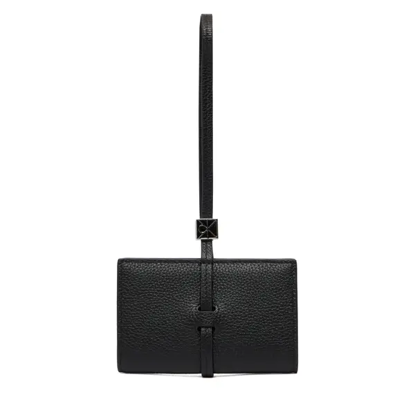 Calvin Klein Novčanik Calvin Klein Emblem Hw Pebble Wallet On Strap LV04F1130G Crna