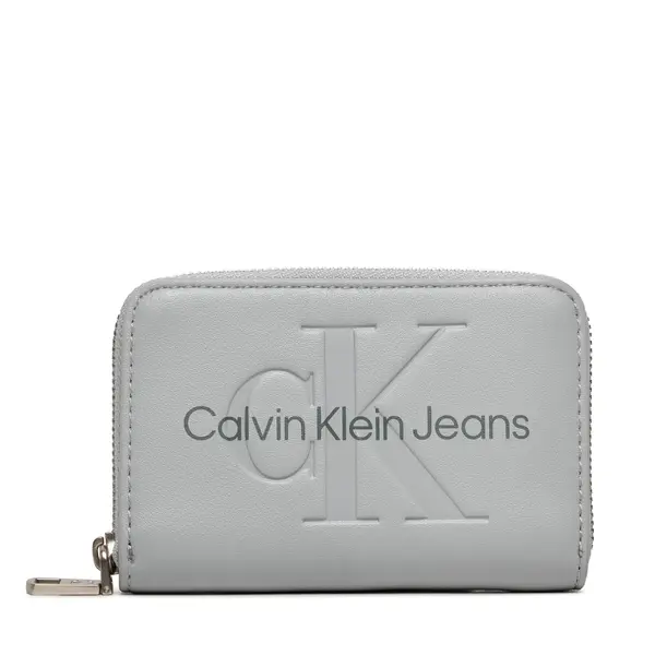 Calvin Klein Jeans Novčanik Calvin Klein Jeans Sculpted Med Zip Around Mono K60K612255 Siva