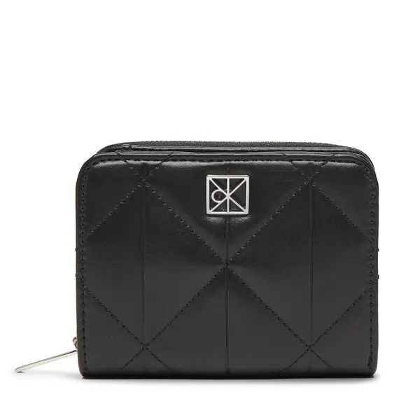 Calvin Klein Novčanik Calvin Klein Quilted Flap Zip Around LV04F1124G Crna