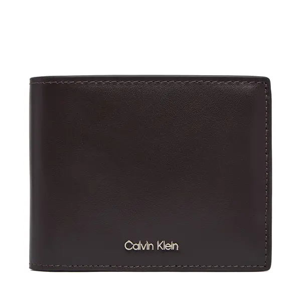 Calvin Klein Novčanik Calvin Klein Raised Billfold W/ Coin LV04D1163G Smeđa