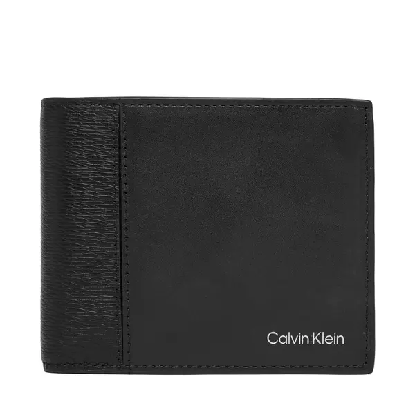 Calvin Klein Novčanik Calvin Klein Refined Mix Billfold W Coin LV04D1304G Crna