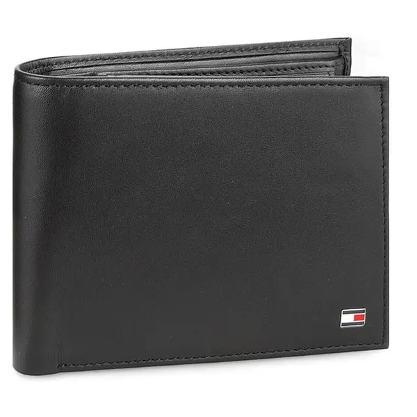 Tommy Hilfiger Novčanik Tommy Hilfiger Eton Cc Flap And Coin Pocket AM0AM00652 Crna