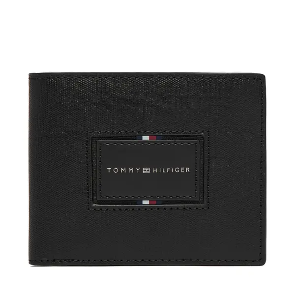 Tommy Hilfiger Novčanik Tommy Hilfiger Th Foundation Cc And Coin AM0AM14506 Crna