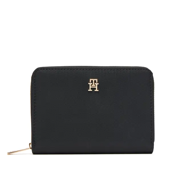 Tommy Hilfiger Novčanik Tommy Hilfiger Th Icon Med Za Nylon AW0AW17741 Crna