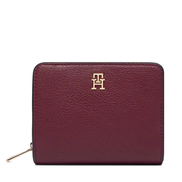 Tommy Hilfiger Novčanik Tommy Hilfiger Th Icon Med Za W/ Flap Seasonal AW0AW18758 Tamnocrvena