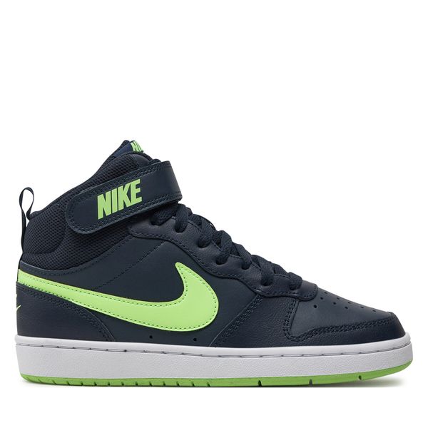 Nike Obuća Nike Court Borough Mid 2 (GS) CD7782 403 Dark Obsidian/Lime Blast/White