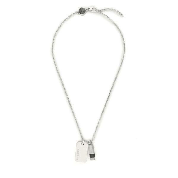 Diesel Ogrlica Diesel Brave Armor Double Pendant DX1156040 Silver
