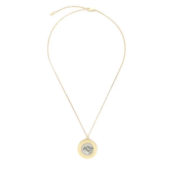 Fossil Ogrlica Fossil Harlow Locket JF04738710 Zlatna