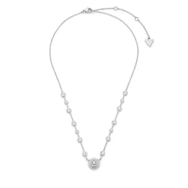 Guess Ogrlica Guess JUBN06 283JW Srebrna