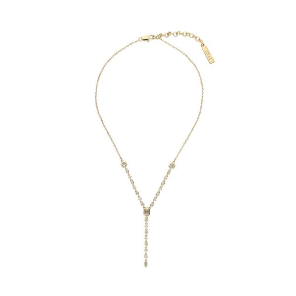 Luv AJ Ogrlica Luv AJ Stellar Bezel Lariat HOL22-N-SBL-G Gold