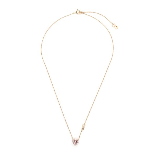 Michael Kors Ogrlica Michael Kors Bril Heart Neck MKC1520A2791 Ružičasta