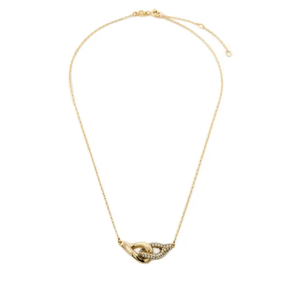 TORY BURCH Ogrlica Tory Burch Interlocking Wishbone Pendant 161070 Zlatna