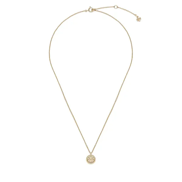 TORY BURCH Ogrlica Tory Burch Miller Pendant Necklace 137185 Zlatna