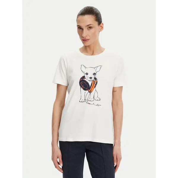 Olsen Olsen T-shirt 11105029 Bijela Slim Fit