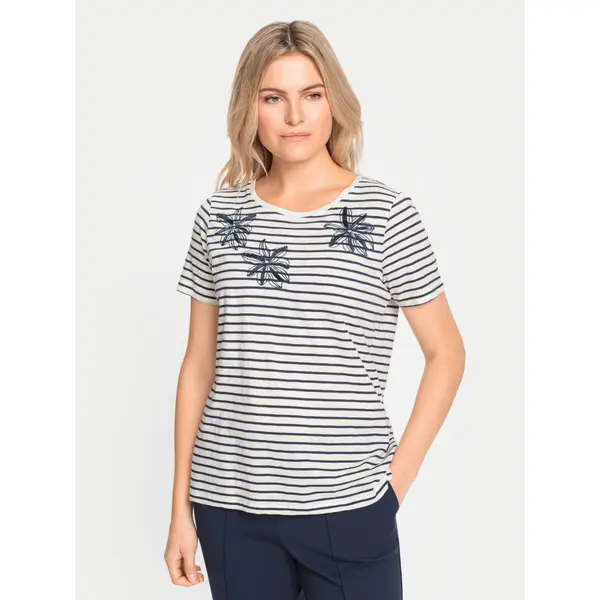 Olsen Olsen T-shirt 11105068 Écru Regular Fit