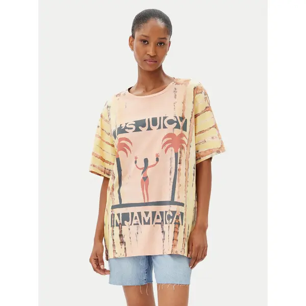 One Teaspoon One Teaspoon T-shirt Its Juicy In Jamaica 26940 Narančasta Relaxed Fit