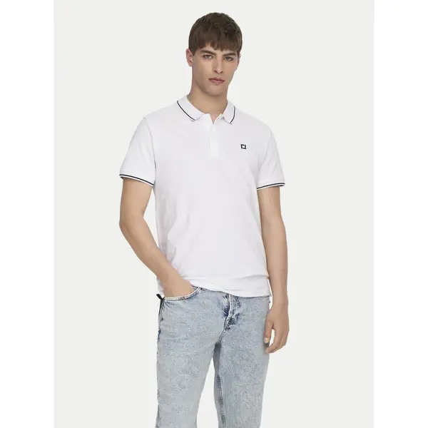 Only & Sons Only & Sons Polo Fletcher 22024827 Bijela Regular Fit