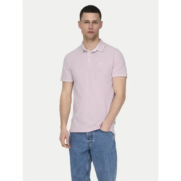 Only & Sons Only & Sons Polo Fletcher 22024827 Ružičasta Regular Fit