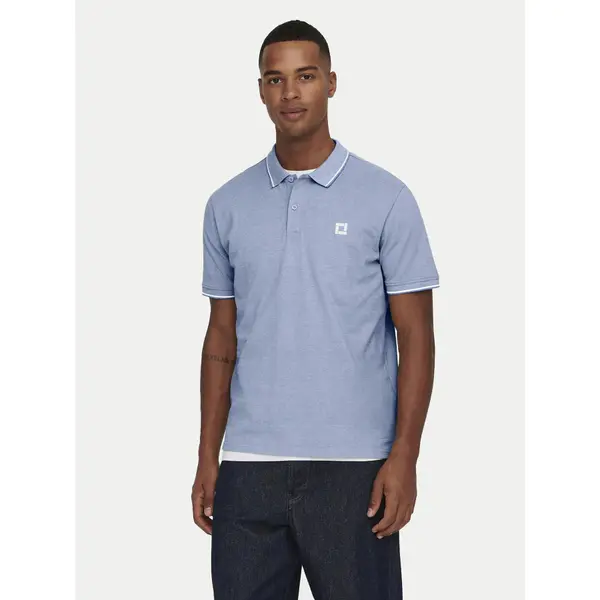 Only & Sons Only & Sons Polo Fletcher 22024827 Svijetloplava Regular Fit