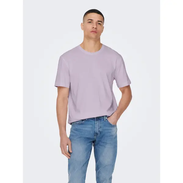 Only & Sons Only & Sons T-shirt 22025208 Ljubičasta Regular Fit