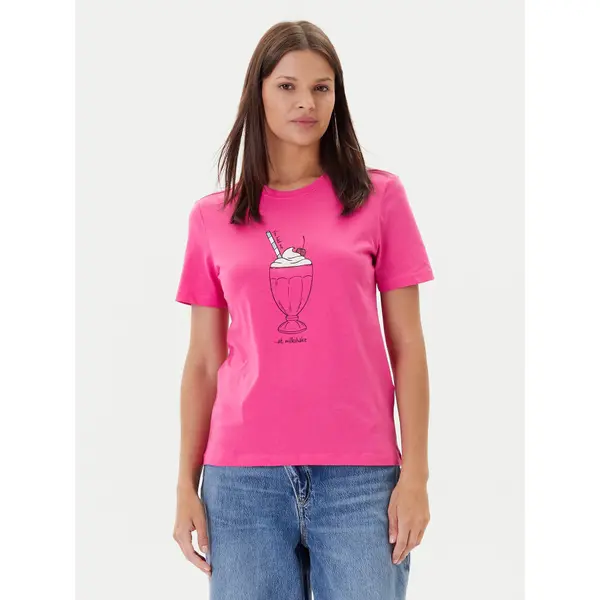 Only ONLY T-shirt Fun Life 15349901 Ružičasta Regular Fit
