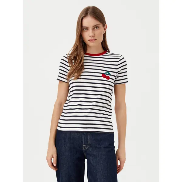 Only ONLY T-shirt Heart 15318959 Tamnoplava Regular Fit