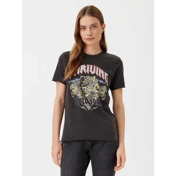 Only ONLY T-shirt Lucy 15307412 Crna Regular Fit