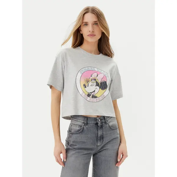 Only ONLY T-shirt Mickey Minnie 15348126 Siva Regular Fit